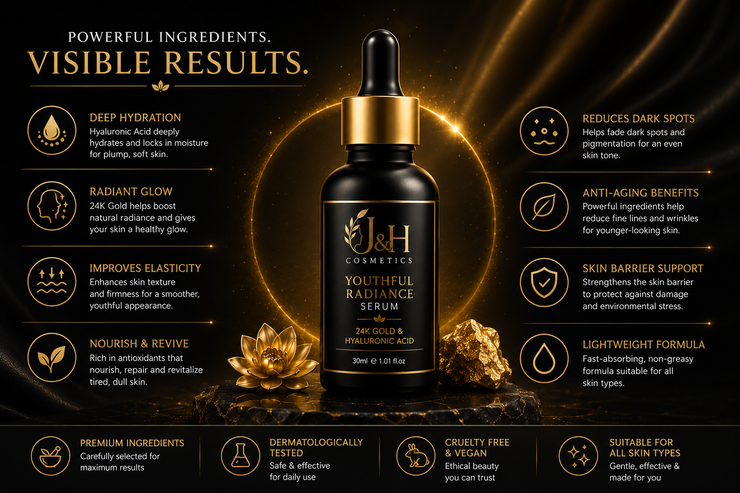24K Gold Hyaluronic Serum